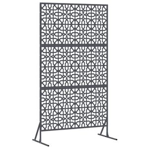 vidaXL Zaslonska za&scaron;čita 100 x 50 x 180 cm Jeklo Antracit