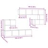vidaXL TV enote Namestitev na steno 4 pcs Star les Konstruiran les
