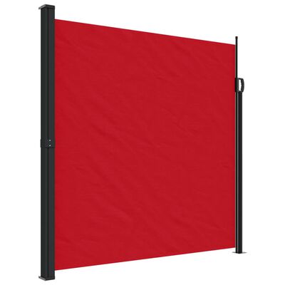 vidaXL Zložljiva stranska tenda rdeča 200x600 cm