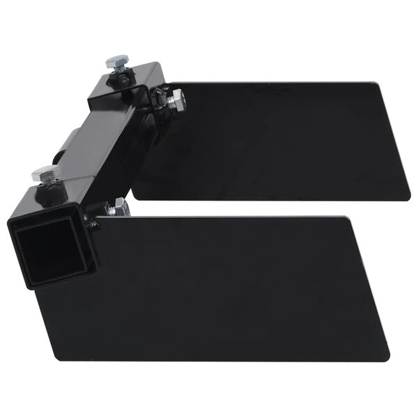 vidaXL Priključek za snežni plug za kosilnico črn