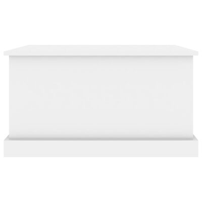 vidaXL Škatla za shranjevanje sijaj bela 70x40x38 cm inženirski les
