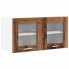 vidaXL Viseča omarica Staro les in bela 80 x 31 x 40 cm Inženirski les