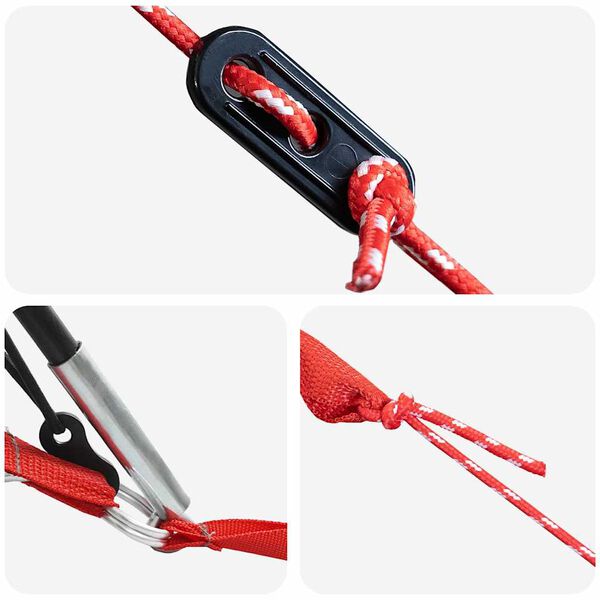 vidaXL Družinski &scaron;otor s streho Siva in oranžna 460 x 430 x 214 cm