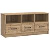 vidaXL TV omarica Artisan hrast 102 x 34,5 x 47 cm Inženirski les