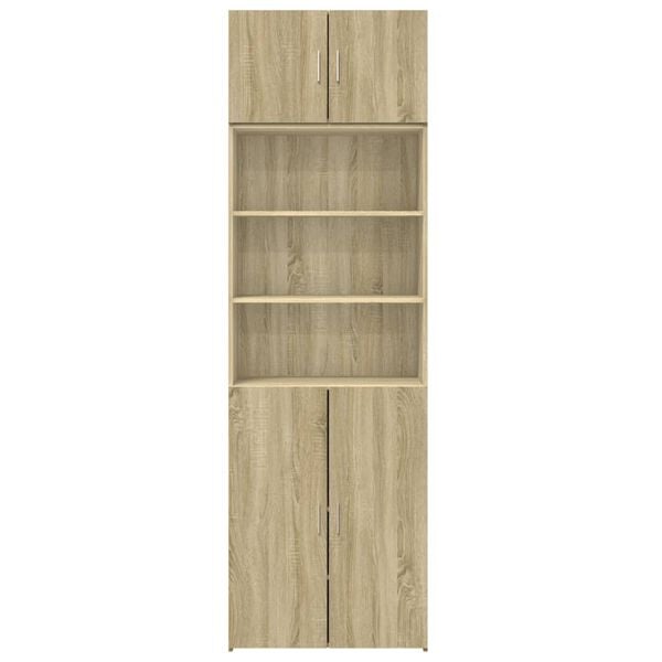 vidaXL Omara za shranjevanje sonoma hrast 70x42,5x225 cm inž. les