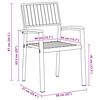vidaXL Komplet za jedilnico v vrtu 5 pcs Siva in rjava 90 x 90 x 75 cm
