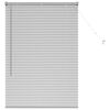 vidaXL Venecijanske žaluzije Srebrna 130 x 85 cm Aluminij