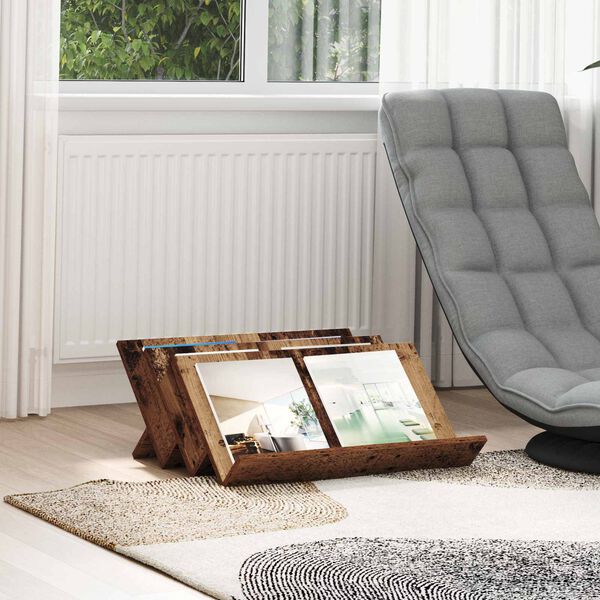 vidaXL Regal za revije Star les 65 x 53 x 28,5 cm Konstruiran les