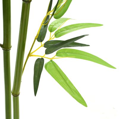 vidaXL Umetna rastlina bambus v loncu 150 cm zelene barve