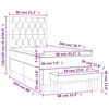 vidaXL Box spring postelja z vzmetnico temno zelena 80x200 cm žamet