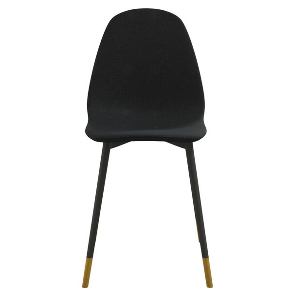 vidaXL Jedilni stoli 2 kosa črno blago