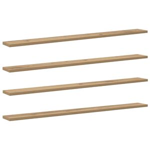 vidaXL Polica za knjige 3 ravni 4 kos 100 x 10 x 1,5 cm Inženirski les