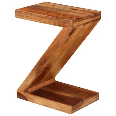 vidaXL Odstavna mizica Z-oblike trden les palisandra