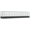 vidaXL Voliera s podalj&scaron;kom srebrna 1039x207x212 cm jeklo