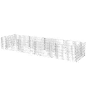 vidaXL Visoka greda gabion jeklo 360x90x50 cm