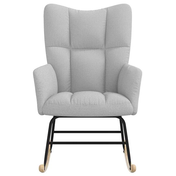 vidaXL Gugalni stol Cloud Grey Fabric