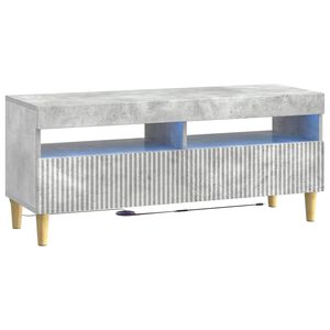 vidaXL LED TV omarica Betonsko siva Inženirski les