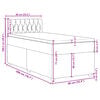vidaXL Box spring postelja z vzmetnico temno rjava 90x200 cm blago
