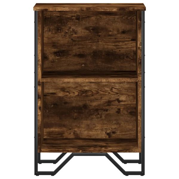 vidaXL Knjižna omara dimljeni hrast 50x31x74,5 cm inženirski les