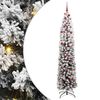 vidaXL Umestno božično drevo Zelena 210 cm PVC in Jeklo in Plastika