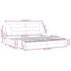 vidaXL Posteljni okvir brez vzmetnice Hvar taupe 200x200 cm blago