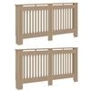 vidaXL Pokrov radiatorja 2 kos Sonoma hrast 152 x 19 x 81,5 cm