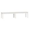 vidaXL Vrtna klop dvosed bela 203,5x44x45 cm trdna borovina