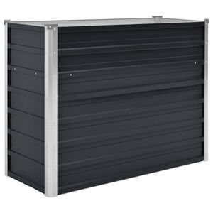 vidaXL Visoka greda antracitna 100x40x77 cm pocinkano jeklo