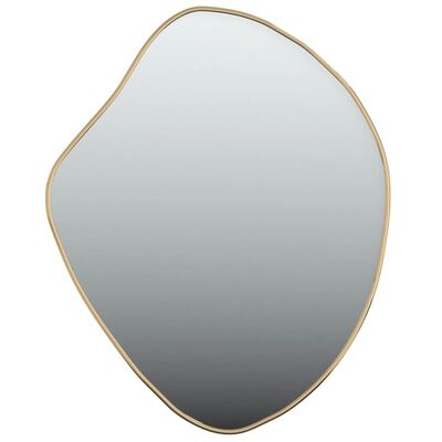 vidaXL Stensko ogledalo zlato 50x40 cm