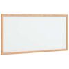 vidaXL Magnetna bela tabla z okvirjem iz masivnega borovega lesa 60 x 30 cm