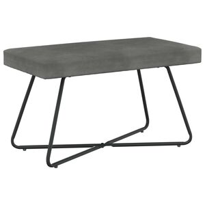 vidaXL klop Temno siva 80 x 40 x 45 cm Žamet