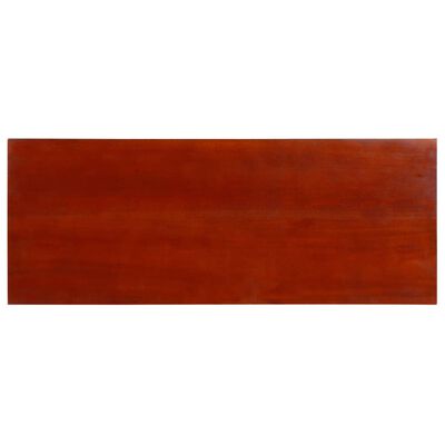 vidaXL Konzolna mizica klasično rjava 90x30x75 cm trden mahagonij