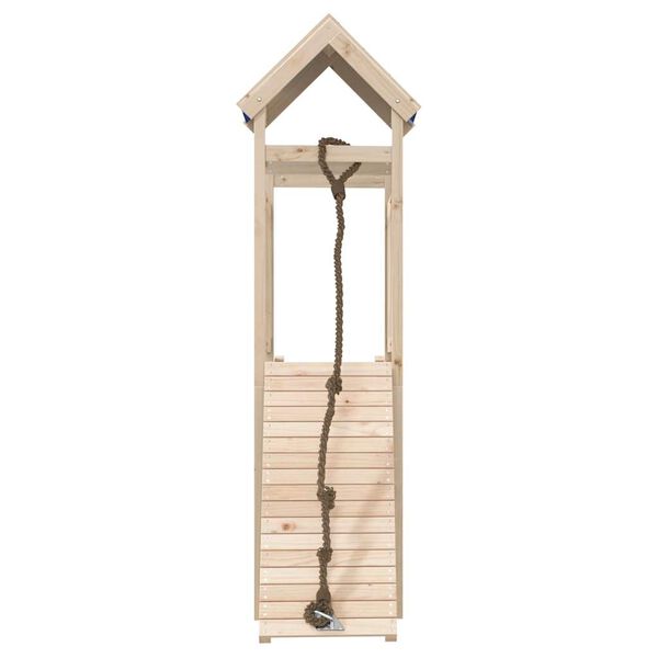 vidaXL Zunanje igralo trdna borovina