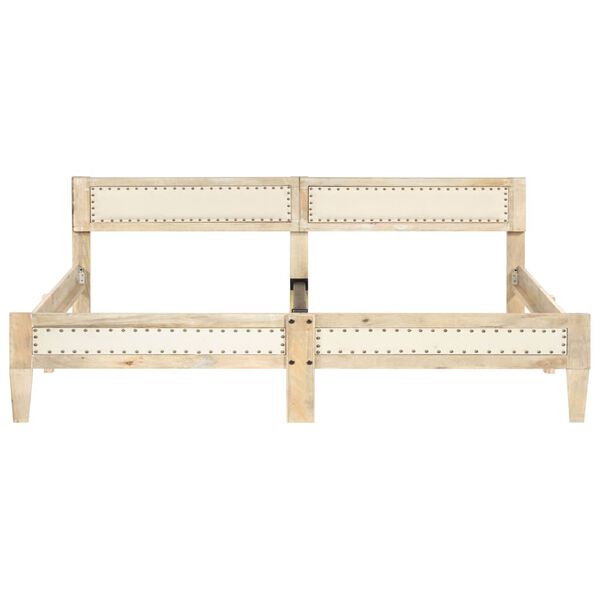 vidaXL Posteljni okvir iz trdnega mangovega lesa 200 cm