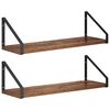 vidaXL Stenske police 2 kos Star les 50 x 16 x 15,5 cm