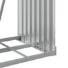 vidaXL Nosilec za polena svetlo sivo 40x45x100 cm pocinkano jeklo