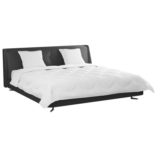 vidaXL Komplet odej z blazino 3 pcs Bela Mikrofibra in perje