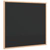 vidaXL Tabla za pisanje z okvirjem iz masivnega borovega lesa črna 60x55 cm