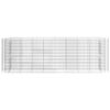 vidaXL Visoka greda gabion pocinkano železo 330x50x100 cm