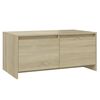 vidaXL Klubska mizica sonoma hrast 90x50x41,5 cm iverna plo&scaron;ča