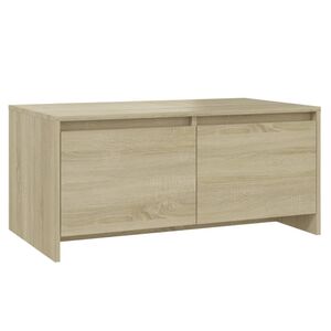 vidaXL Klubska mizica sonoma hrast 90x50x41,5 cm iverna plo&scaron;ča