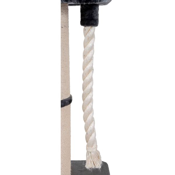 Quapas! Mačje drevo Ruffles temno sivo 60x60x115 cm