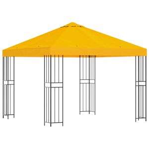 vidaXL Paviljon 3 x 3 m Rumena Poliester in jeklo 190 gsm