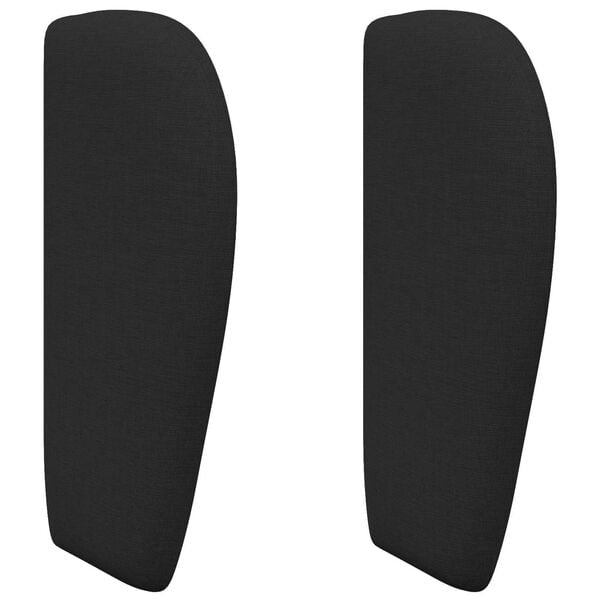 vidaXL U&scaron;esni vzglavnik Črna 40 x 23 x 6 cm blago