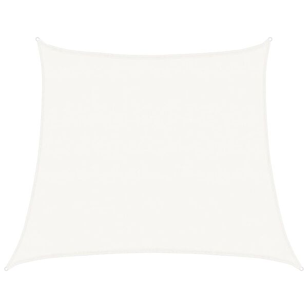 vidaXL Senčno jadro 160 g/m&sup2; belo 4/5x4 m HDPE