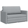vidaXL Sofa postelja Svetlo siva 124 x 71 x 78 cm Žamet