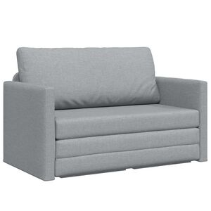 vidaXL Sofa postelja 110cm Svetlo siva blago