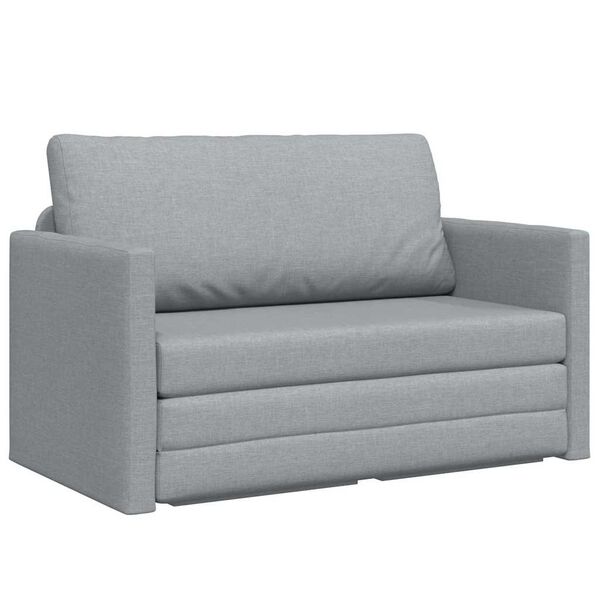 vidaXL Sofa postelja Svetlo siva 124 x 71 x 78 cm Žamet