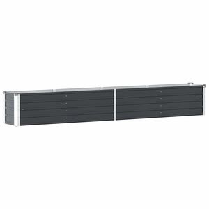 vidaXL Visoka greda pocinkano jeklo 320x40x45 cm antracitna