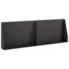 vidaXL Zadrževanje stene 2 kos 60 x 12 x 50 cm Jeklo Črna